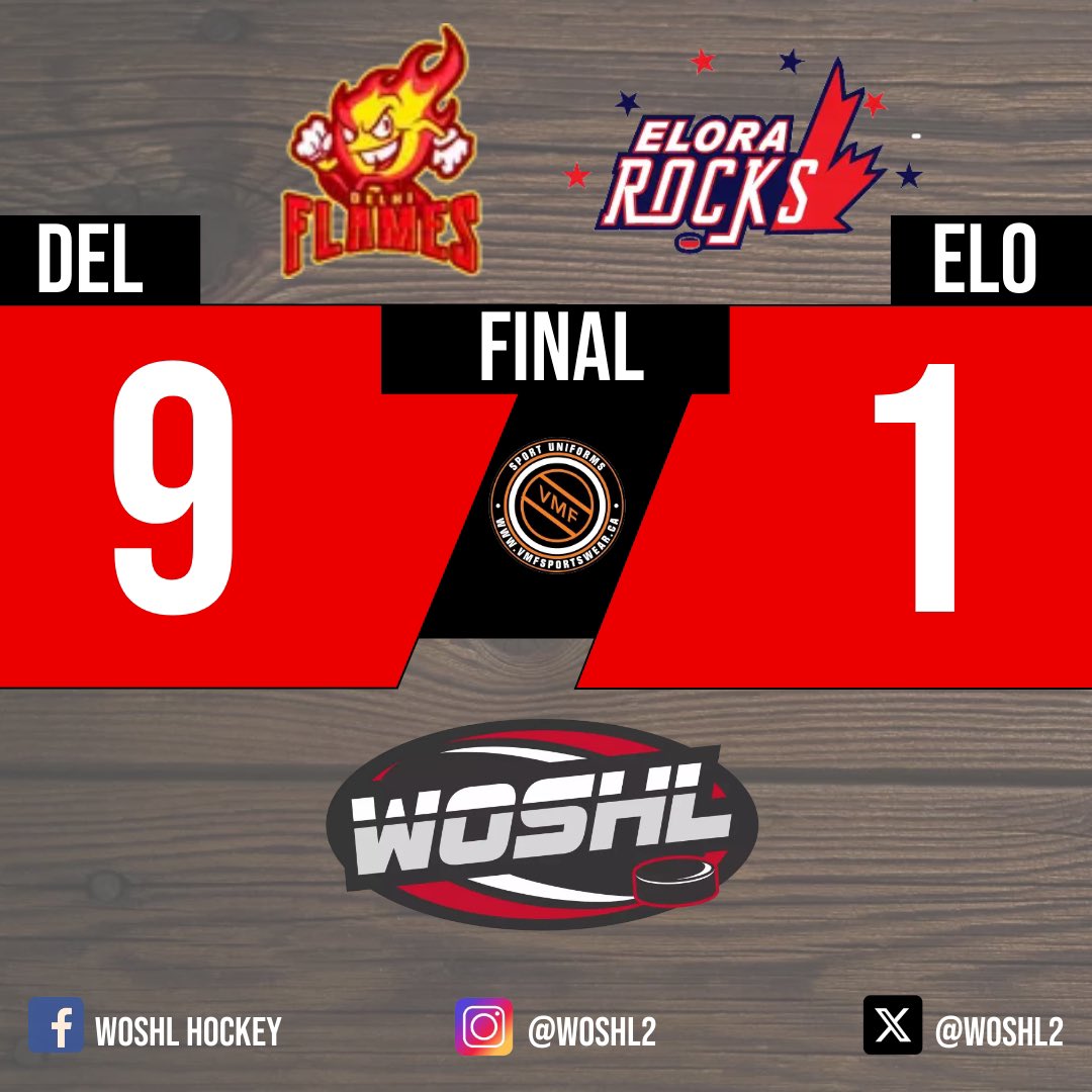 Delhi take down Elora and now only trail them by 3 points in the WOSHL standings!

#WOSHL #SuperLeague #OSHL #RegularSeason #Week19 #519sports