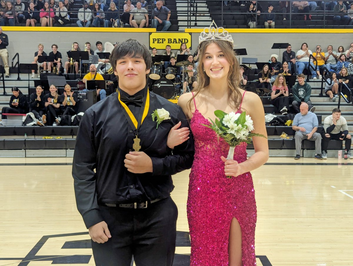 2024 Winter Homecoming King Marcel and Queen Mateya!
