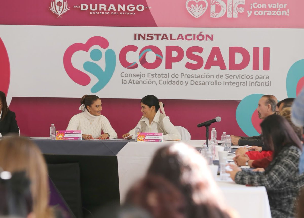 DIF_NMX's tweet photo. Muchas felicidades a #DifDurango por el paso histórico que dio, al tomar protesta a los integrantes del Consejo Nacional de Prestación de Servicios para la Atención, Cuidado y Desarrollo Integral Infantil (COPSADII) e iniciar la programación anual de actividades. https://t.co/pcdZNKjms7