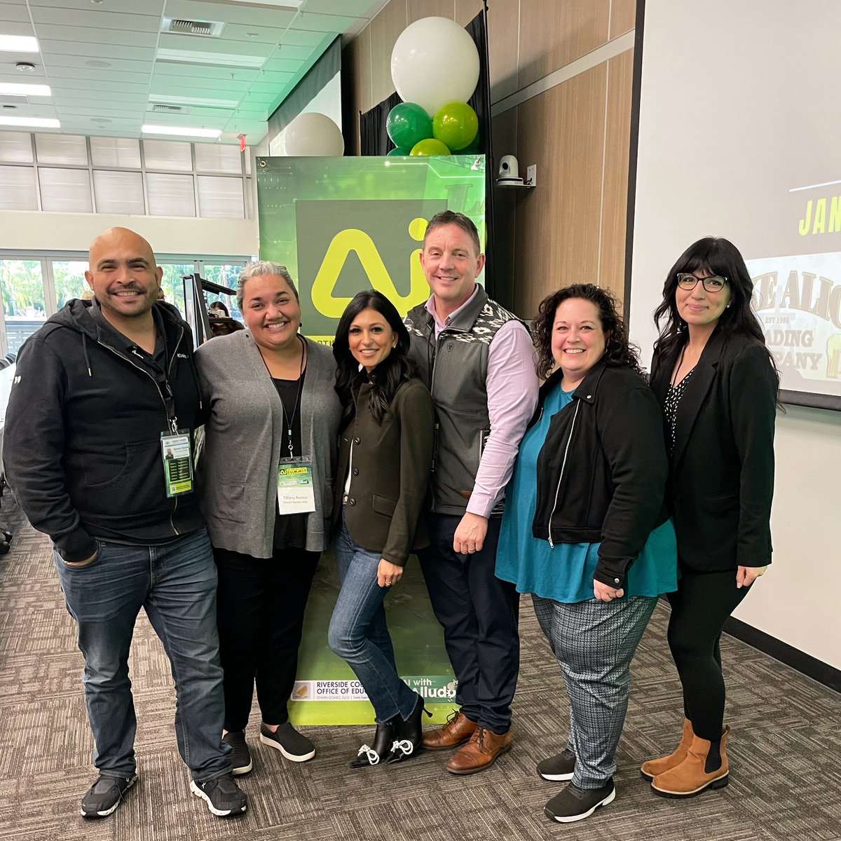 At the @RCOE AI Summit last week! We learned a ton and made some plans for our upcoming @DesertSandsUSD AI Playground! Thank you, @askMsQ , for a great session & keynote! @dsusd_edservice