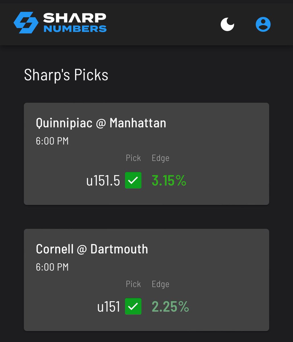 SharpNumbers1's tweet photo. Another 2-0 night from Sharp ✅

6-0 run heading into a BIG slate tomorrow 🔥

WE LOVE COLLEGE BASKETBALL

#StaySharp https://t.co/DkEq83E4Of