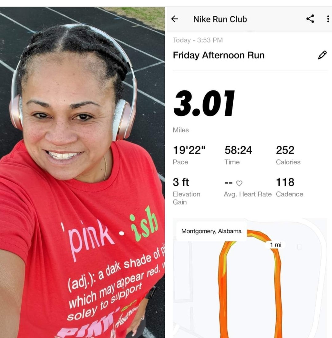 Pink goes Red today . Heart Heath this year more than any other was made more meaningful . I walked today in memory of my sister who passed away in September unexpectedly from heart complications 
#PinkGoesRed 
#memoriesofmarlana
#omegachiomega