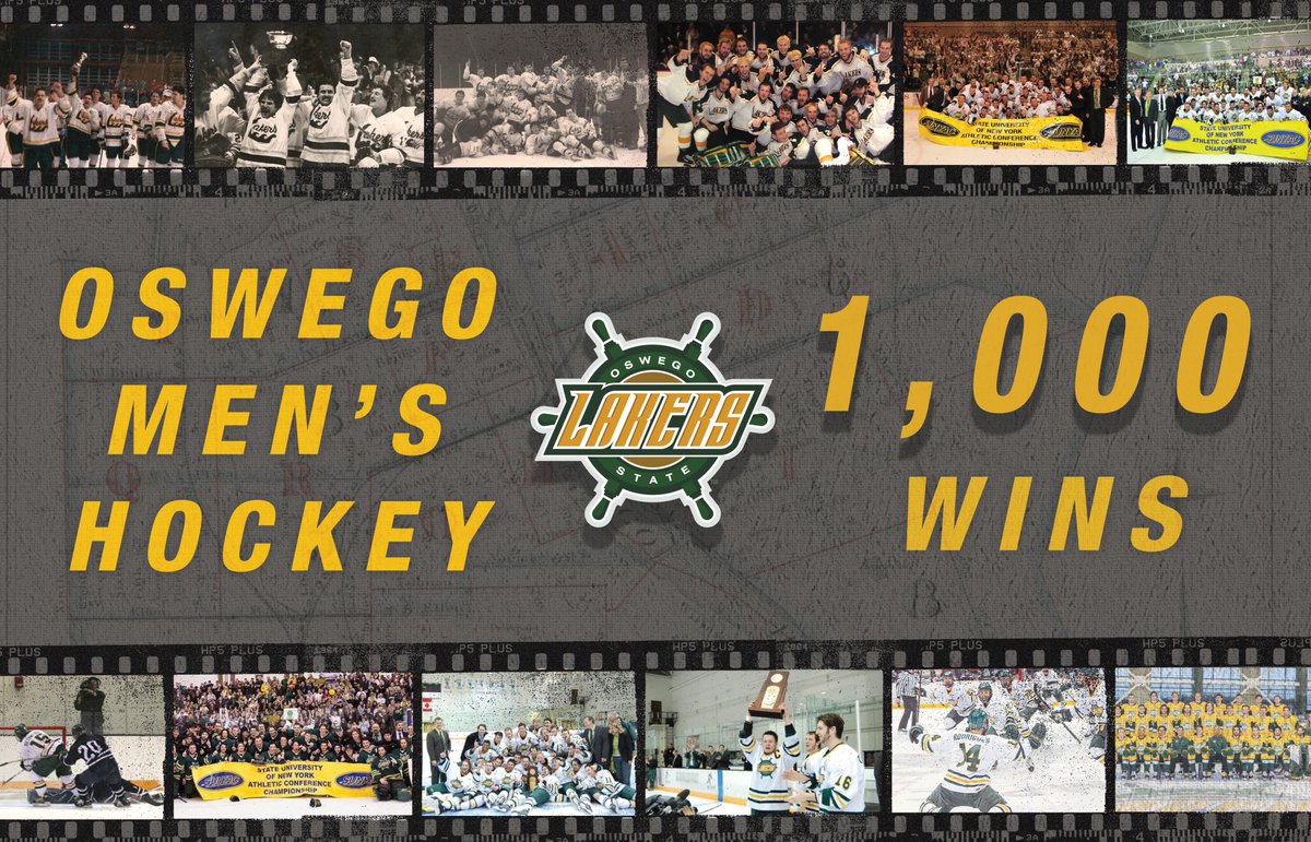 Congratulations to men's hockey on reaching the historic milestone of 1000 wins in program history! Head over to oswegolakers.com to read more!