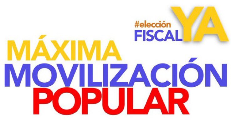 Apoyo #EleccionNuevaFiscalYa