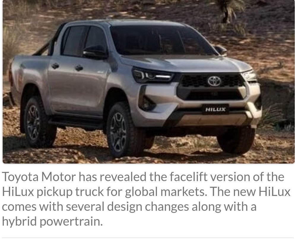 Toyota's HiLux Pickup truck often named as Monster pickup in  India. When compared to Ford150, Ram, Chevrolet and GMC 1500 in US and Canada, HiLux is considered as small pick up truck 🚛.
