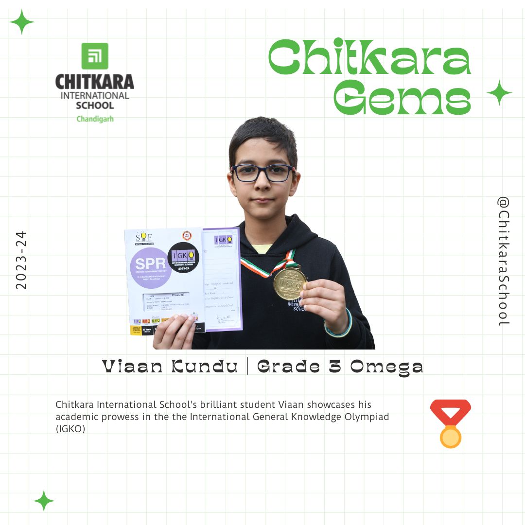 chitkara_school's tweet photo. Chitkara International School brilliant student Viaan showcases his academic prowess in the the International General Knowledge Olympiad (IGKO)

-
#CIS #Gems #Winner #ProudMoment #ChitkaraGems #IGKO #olympiad #achievement #ChitkaraInernationalSchool https://t.co/FV2c7SSZWk