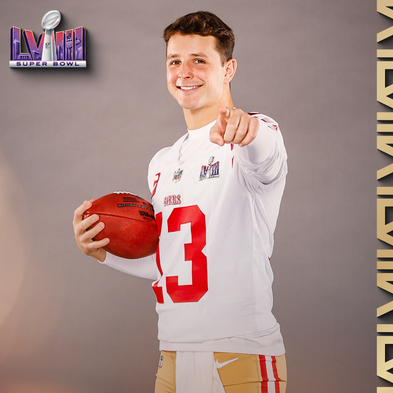49ers's tweet photo. Ready for the bright lights of Las Vegas 🤩

#FTTB x #SBLVIII