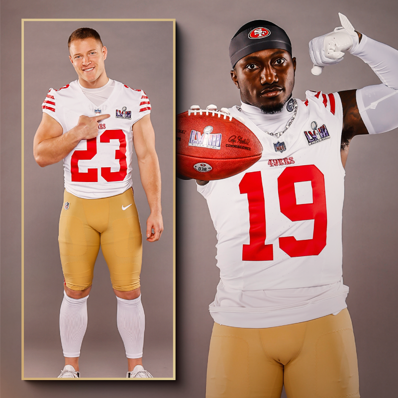 49ers's tweet photo. Ready for the bright lights of Las Vegas 🤩

#FTTB x #SBLVIII