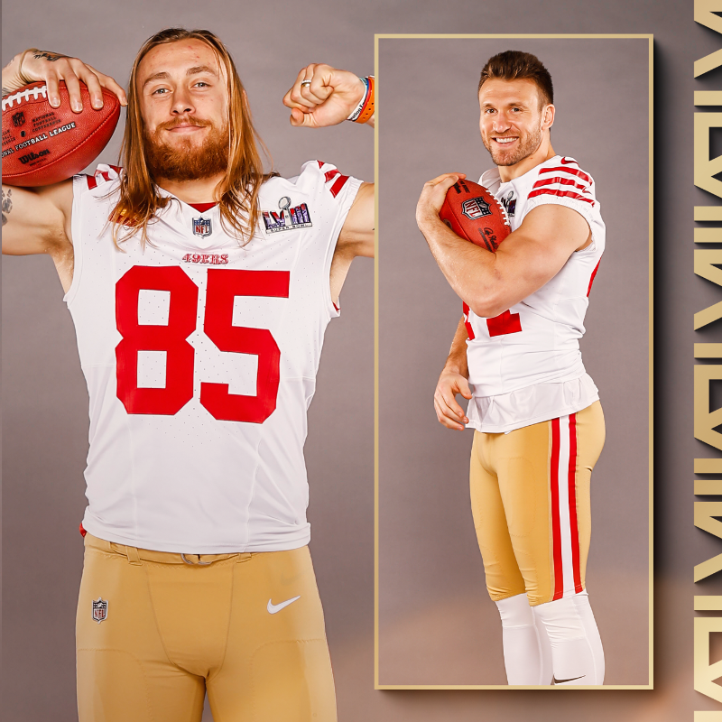 49ers's tweet photo. Ready for the bright lights of Las Vegas 🤩

#FTTB x #SBLVIII