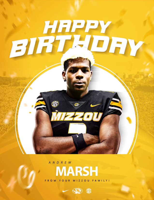 Thanks @MizzouFootball for the Birthday Luv! aTm3 @NastyWideOuts @MsEleanorE