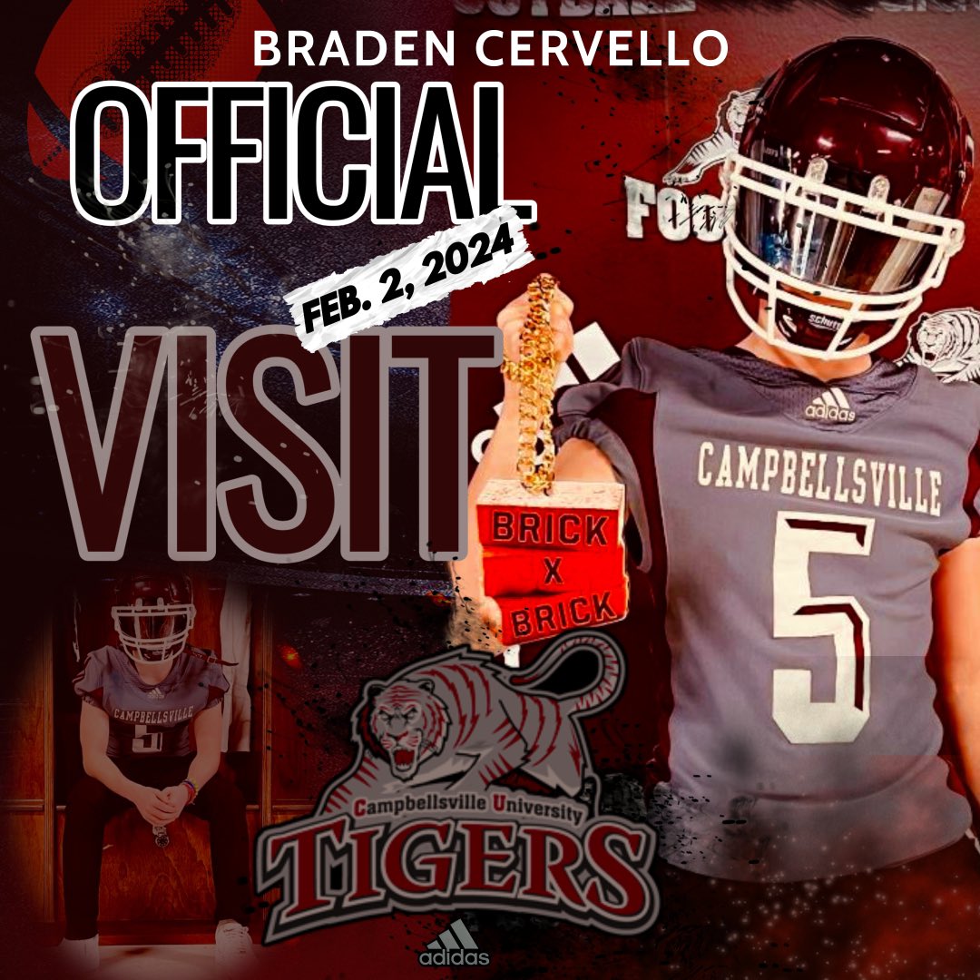 Braden Cervello (@cervello_5) on Twitter photo Thank you <a href="/CoachRussCville/">Jake Russell</a> for taking time out of your day to tour the campus and talk football. I had a great time during my visit.
<a href="/JamesDockery31/">Coach Doc V</a>
<a href="/MichaelKarls/">Michael Karls</a>
<a href="/SteveEscobedo12/">Steve Escobedo</a> <a href="/DocWehrli/">Ben Wehrli</a> <a href="/MatthewCantu61/">Matthew Cantu</a> Thank you <a href="/CoachRussCville/">Jake Russell</a> for taking time out of your day to tour the campus and talk football. I had a great time during my visit.
<a href="/JamesDockery31/">Coach Doc V</a>
<a href="/MichaelKarls/">Michael Karls</a>
<a href="/SteveEscobedo12/">Steve Escobedo</a> <a href="/DocWehrli/">Ben Wehrli</a> <a href="/MatthewCantu61/">Matthew Cantu</a>