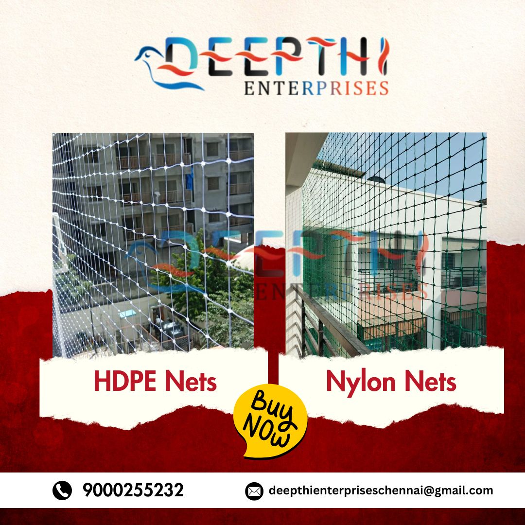Experience superior protection with HDPE and Nylon Nets in Chennai by Deepthi Safety Nets! 🌐⚽ Our high-quality nets ensure a secure environment for various applications.  #ChennaiSafety #DeepthiSafetyNets #ProtectWithConfidence
deepthisafetynetschennai.com/hdpe-nets-nylo…
