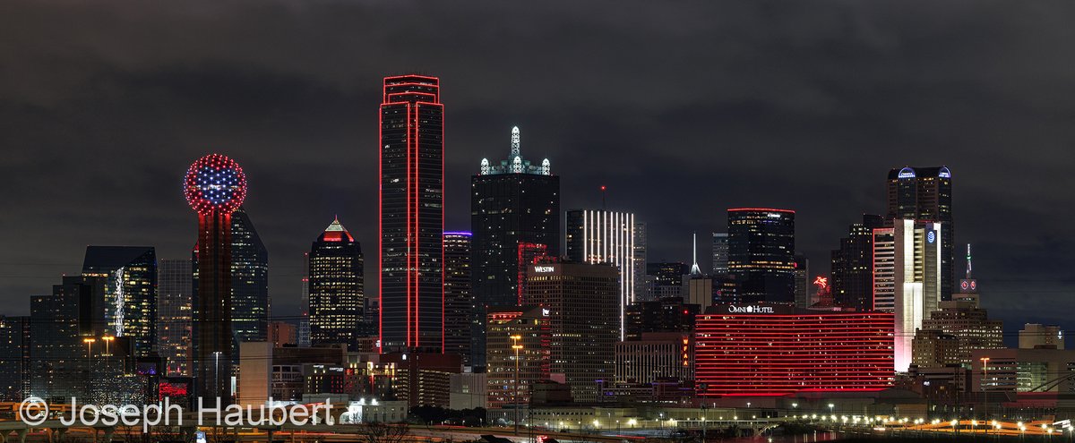 Dallas is going RED for American Heart Association tonight! #HeartMonth #WearRedDay #NationofLifesavers @American_Heart