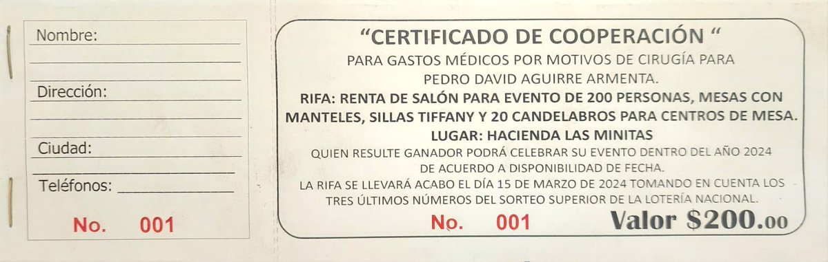 andreoaguirre's tweet photo. IMPORTANTE 🚨🚨🚨

Los que deseen apoyar a mi papi estamos vendiendo boletos para que te ganes un evento en Hacienda las Minitas, los que gusten apoyar DM ❤️❤️ muchas gracias de verdad 🫶✨ https://t.co/0bA9W08k9f