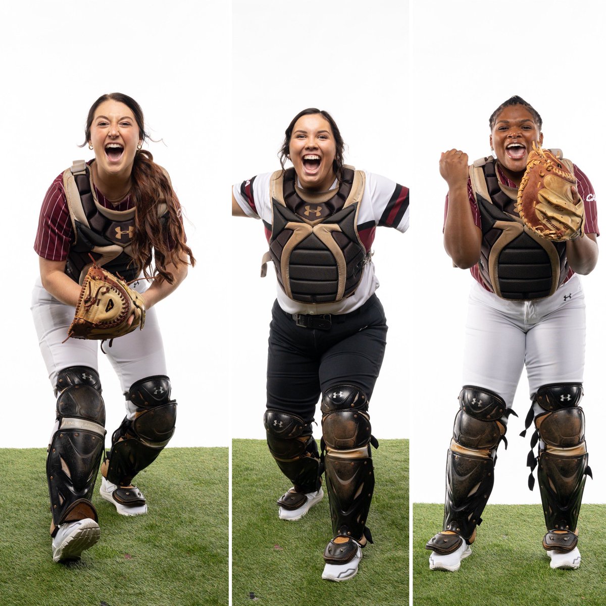 They are incredibly talented, work their tails off for our pitchers and they bring so much JOY to my life daily! This trio never lacks in energy and enthusiasm. Love them! 🫶🏼#NationalCatchersDay #Cougs 🐾 @CofCSoftball