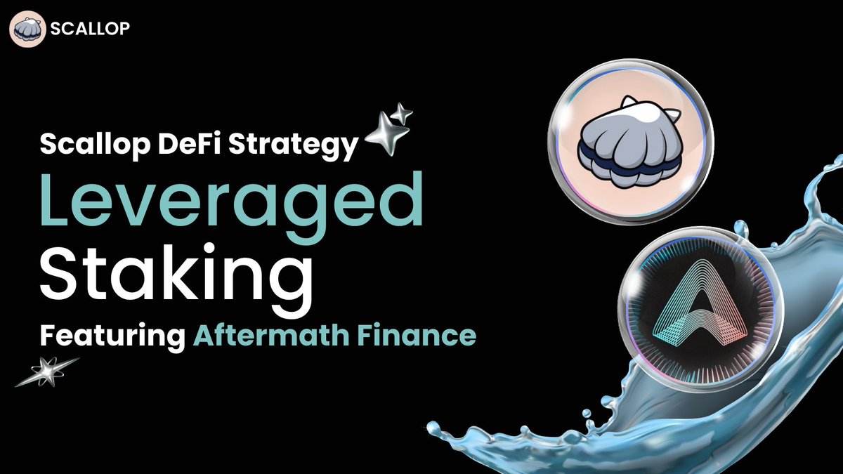 💧LEVERAGED STAKING WITH SCALLOP💧

Looking to get the most returns out of your SUI?🤔

Check out this simple DeFi strategy by Scallop and Aftermath Finance 👇

💧Stake SUI on <a href="/AftermathFi/">Aftermath Finance (🥚, 🥚)</a> and receive afSUI
💧Deposit afSUI as collateral on <a href="/Scallop_io/">Scallop</a> 
💧Borrow SUI on Scallop