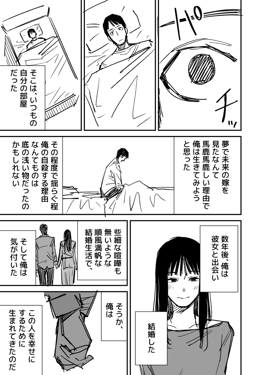 未来から自殺を止めに来た嫁の話