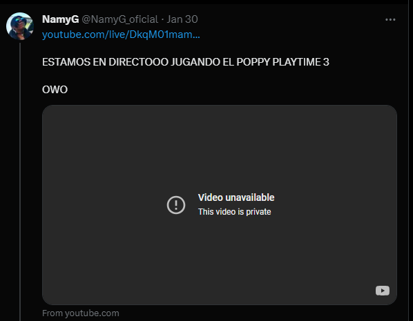 CancelNamyG's tweet photo. hey @T4cosTr0mpo why you lying about the past streams being deleted? if they were deleted. it wouldn't say it is private you #LIAR
#CancelNamyG #NamyGaga #NamyG #FNAFNG #SpinelsGang #TheAmazingDigitalCircus #TADC #Pedoalert #fraud #Scammer #artthieft #FNAF #FiveNightsatFreddys https://t.co/FULCdidiYs