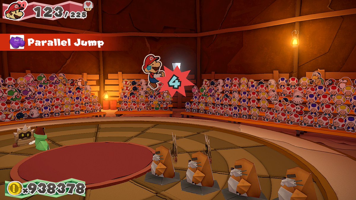 TOKRefolded's tweet image. Ow-ow-ow! Mario&apos;s standard sets of shoes are no good when it comes to Clefts!
#PaperMario #TOKRefolded #NintendoSwitch