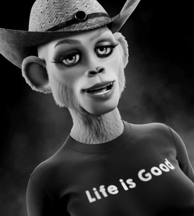 Been a while, but I miss playing #ATOD #ApeTraitOfTheDay  

How cool is this Queen Ape? She is so ready for the weekend! #lifeisgood !!

What are you doing this weekend, BAPsters?