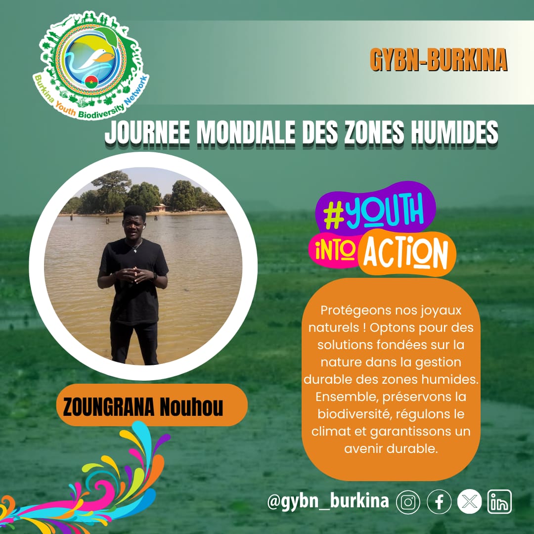 Nouhou🇧🇫🌍🌳 (@mister_sahel) on Twitter photo 🌿🌊 Chaque 2 février, c'est la Journée Mondiale des Zones Humides, l'occasion parfaite de mettre en lumière ces écosystèmes essentiels pour notre planète !
#JournéeDesZonesHumides <a href="/gybn_burkina/">Burkina Youth Biodiversity Network</a> 🌿🌊 Chaque 2 février, c'est la Journée Mondiale des Zones Humides, l'occasion parfaite de mettre en lumière ces écosystèmes essentiels pour notre planète !
#JournéeDesZonesHumides <a href="/gybn_burkina/">Burkina Youth Biodiversity Network</a>