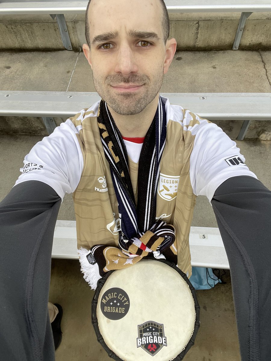 davidkbelcher's tweet photo. The concern and care @hummelUSA has shown for @bhmlegion and Birmingham, AL in such a short time has made me a fan. This delightful 🇩🇰 company has arrived to the Magic City and is here to stay!

#BirminghamLegion #DjembeDrumming #HammerDown #LegionFC #USLChampionship https://t.co/7cAYlhKSWX