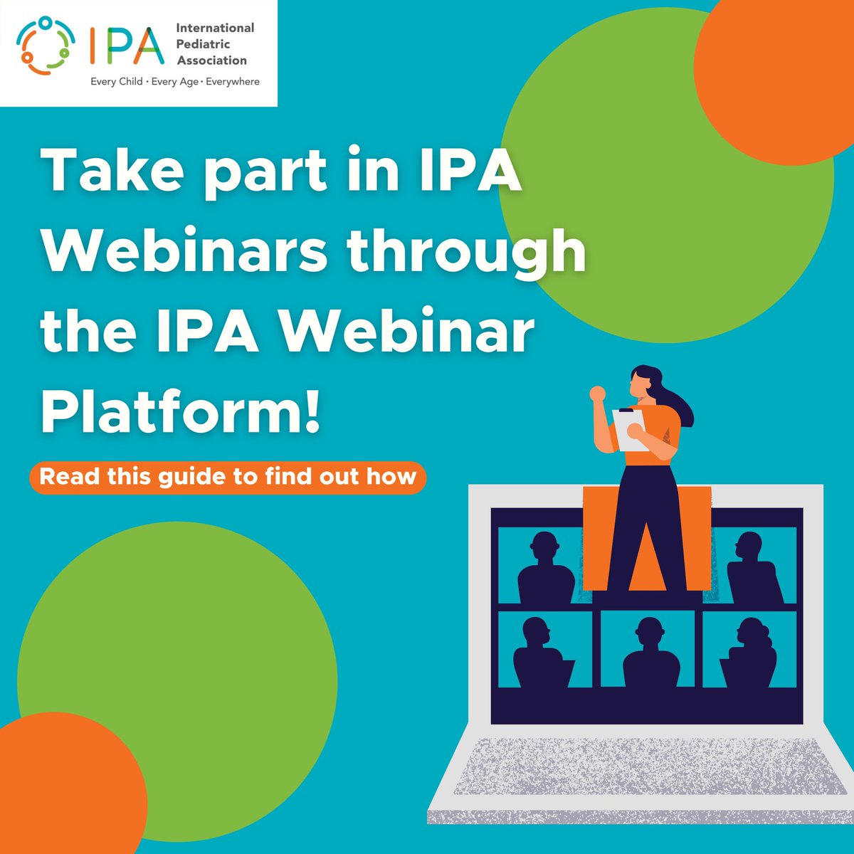 IPAWorldorg's tweet image. Wondering how you can take part in IPA's webinars?
The IPA Webinar Platform enables you to have access to all of IPA's webinars, both upcoming and those that have past, all in one platform!
Learn more about how to use the IPA webinar platform via this post.
