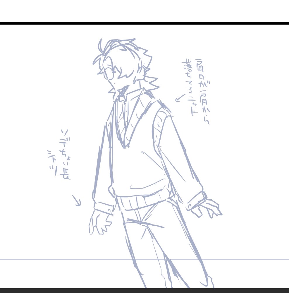 小話集、ずっと同じ服もなんかなぁ…と思って色々着せるつもりなんだけど、つい朱司さんにはちょい可愛い要素ある服を着せてしまうわね 