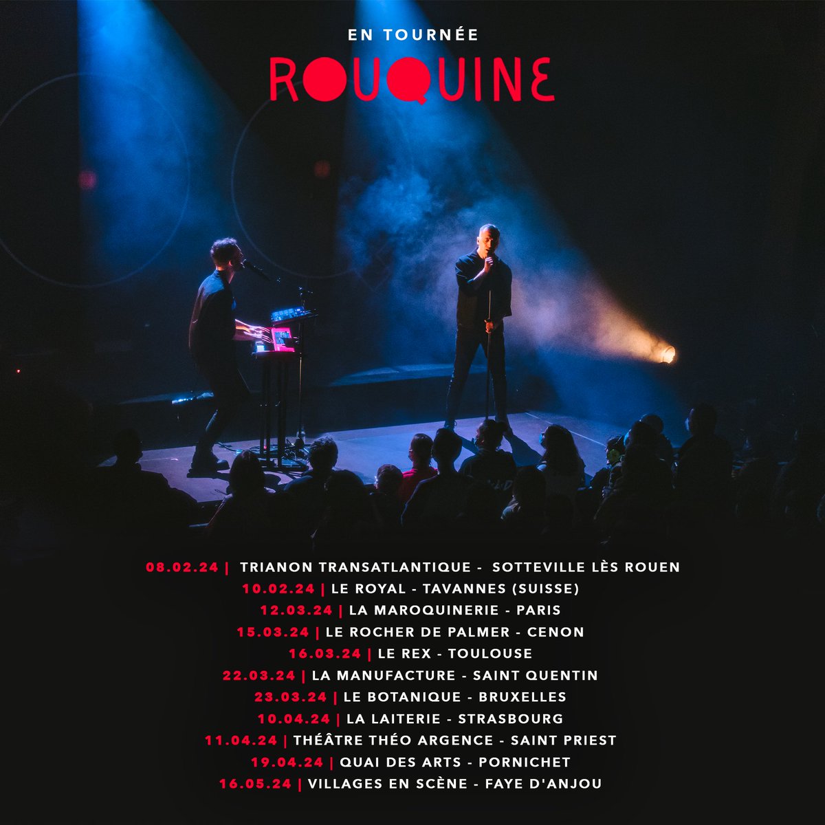 RouquineOff's tweet photo. J-5 avant la reprise de la tournée !
On a prévu quelques titres en exclu pour les 2 premiers concerts 😇 
Tout le monde a sa place ?
👉 https://t.co/jI2S57Nl8Q https://t.co/FjhaDWEU6M