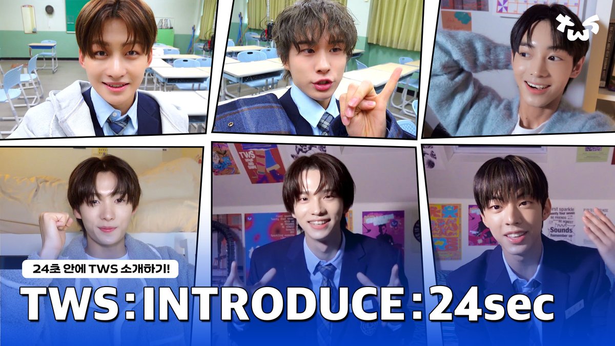 TWS_PLEDIS's tweet image. TWS : INTRODUCE : 24sec⏱️
MISSION! 24초 동안 릴레이로 TWS 소개하기

youtu.be/us7nlRZUdDw

#TWS #투어스 #247WithUs
#Sparkling_Blue
#24초소개