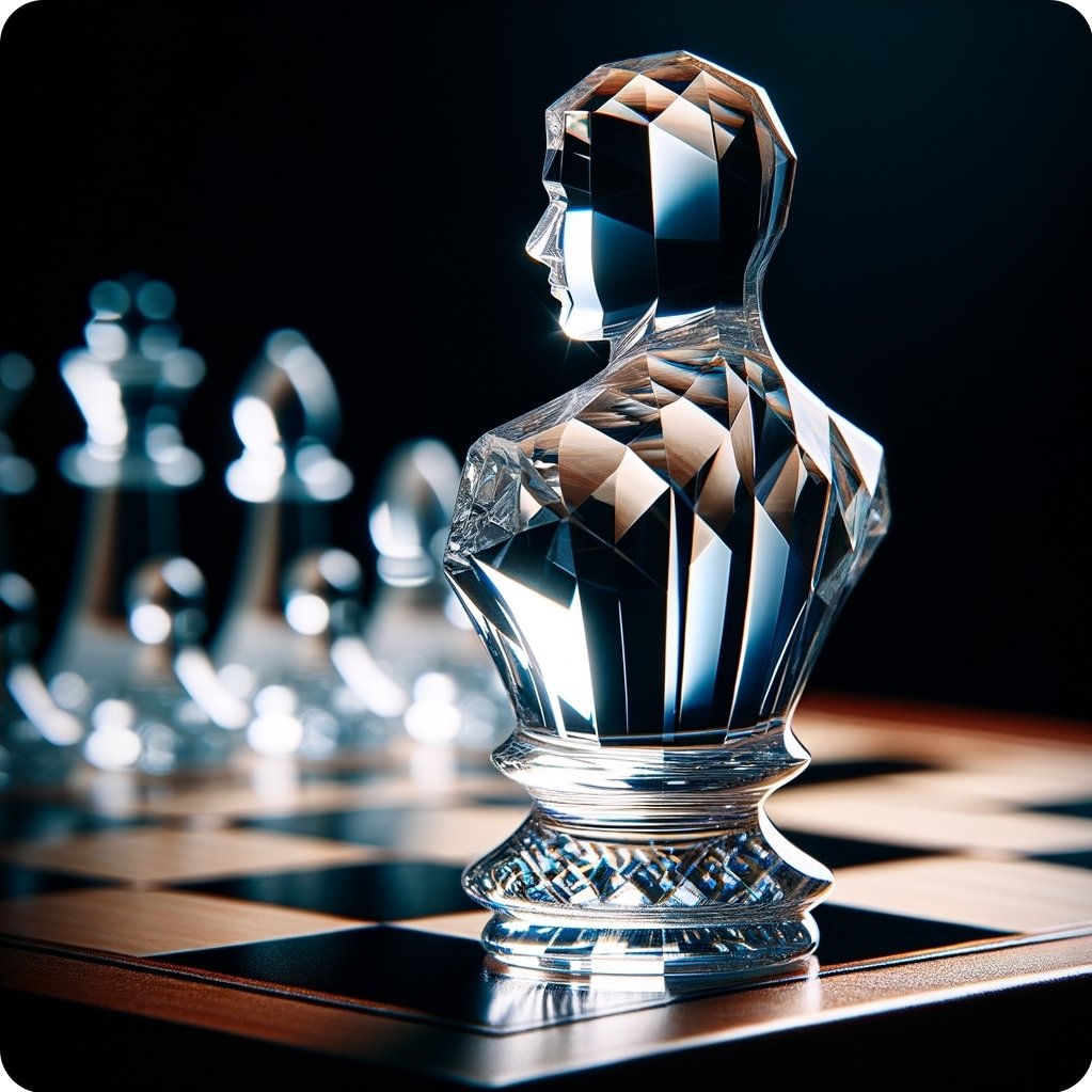 AmsterdaManAI's tweet photo. #MakeArtSmiles | 𝐏𝐫𝐨𝐦𝐩𝐭 𝐒𝐡𝐚𝐫𝐞
Introducing the majestic Crystal Chess Figure! 💎♛️ Made of elegant glass, this mesmerizing piece stands tall on a chess table, ready to engage in a strategic match #CrystalChess #GlassFigure
#ImaginationJourney #AI
𝐂𝐡𝐞𝐜𝐤 👉 Ⓐ🅛Ⓣ https://t.co/kkFr6BOeYJ