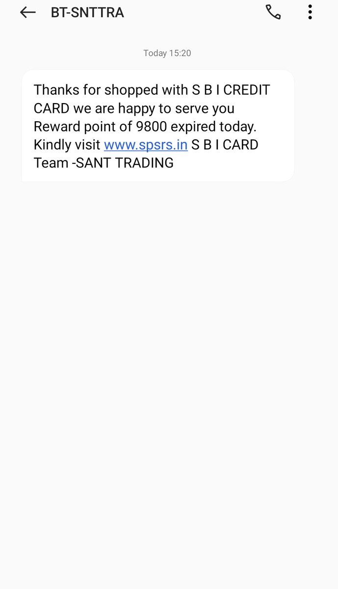 This could be a #phishing App as it is asking to download an Apk file to redeem points. You can also mark the English grammar and URL mentioned in the test message. @Cyberdost @EOWCyberabad @CyberCrimeshyd @CyberCrimeRck @Airtel_Presence #CyberSecurityAwareness @SBICard_Connect