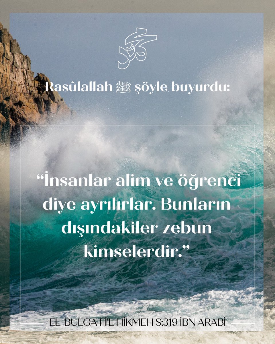 AAOmlk's tweet image. 'İnsanlar alim ve öğrenci diye ayrılırlar.'
#hadis #rasul #ilim