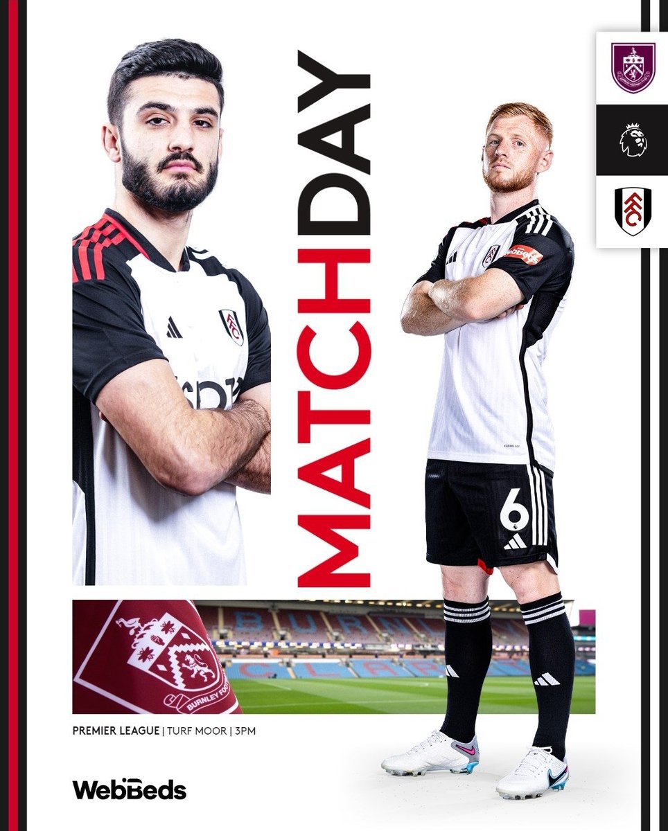 1879FulhamTR's tweet photo. MAÇ GÜNÜ! 🗣️

🆚️ | Burnley 
🏆 | Premier League 
🗓 | 23.Hafta
🏟 | Turf Moor
⏰ | 18:00 (TSİ)
🖥 | Bein Sports Connect

#BURFUL https://t.co/vU8mkizxhR