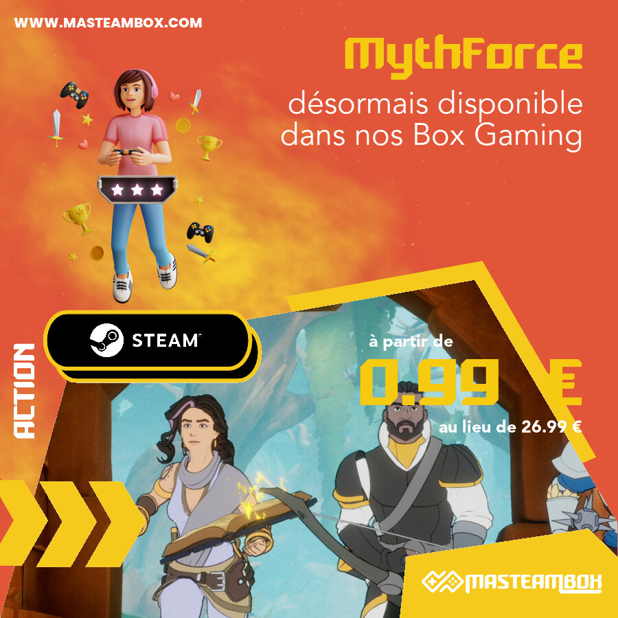 MaSteamBox's tweet photo. 🎮 - Le jeu 'MythForce' est disponible dans nos #SteamBox https://t.co/PqhdTQLPCs à partir de 0.99 € 📦.
 •••••
 🔥 Découvrir le jeu : https://t.co/9f9sOvdCir
 🛒 Commander : https://t.co/XoYq7yEATU
 •••••
 
 #MaSteamBox #jeu #geek #gamer… https://t.co/Vvq87njXX4 https://t.co/06mM4xCdqQ