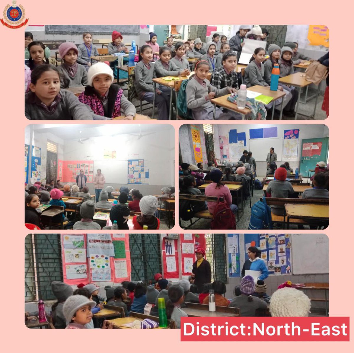 DCPNEastDelhi's tweet photo. Under the ‘Naazuk’ scheme of @DelhiPolice, #NED Nirbheek team visited a Govt. School in PS Jyoti Nagar area wherein students were sensitised about good touch &amp; bad touch.

Also motivated them to be vocal &amp; report any mishap immediately.
#DelhiPoliceCares https://t.co/bvZd7emmjN