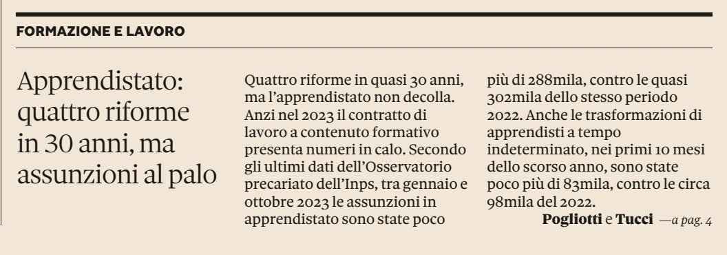 Apprendistato: quattro riforme in 30 anni (in realtà sono molte di più) ma assunzioni al palo. Colpa delle leggi? 
La leggenda dice di sì: contratto che i consulenti del lavoro fanno fatica a gestire per eccesso di burocrazia e complicazioni normative. 
La realtà è un'altra e