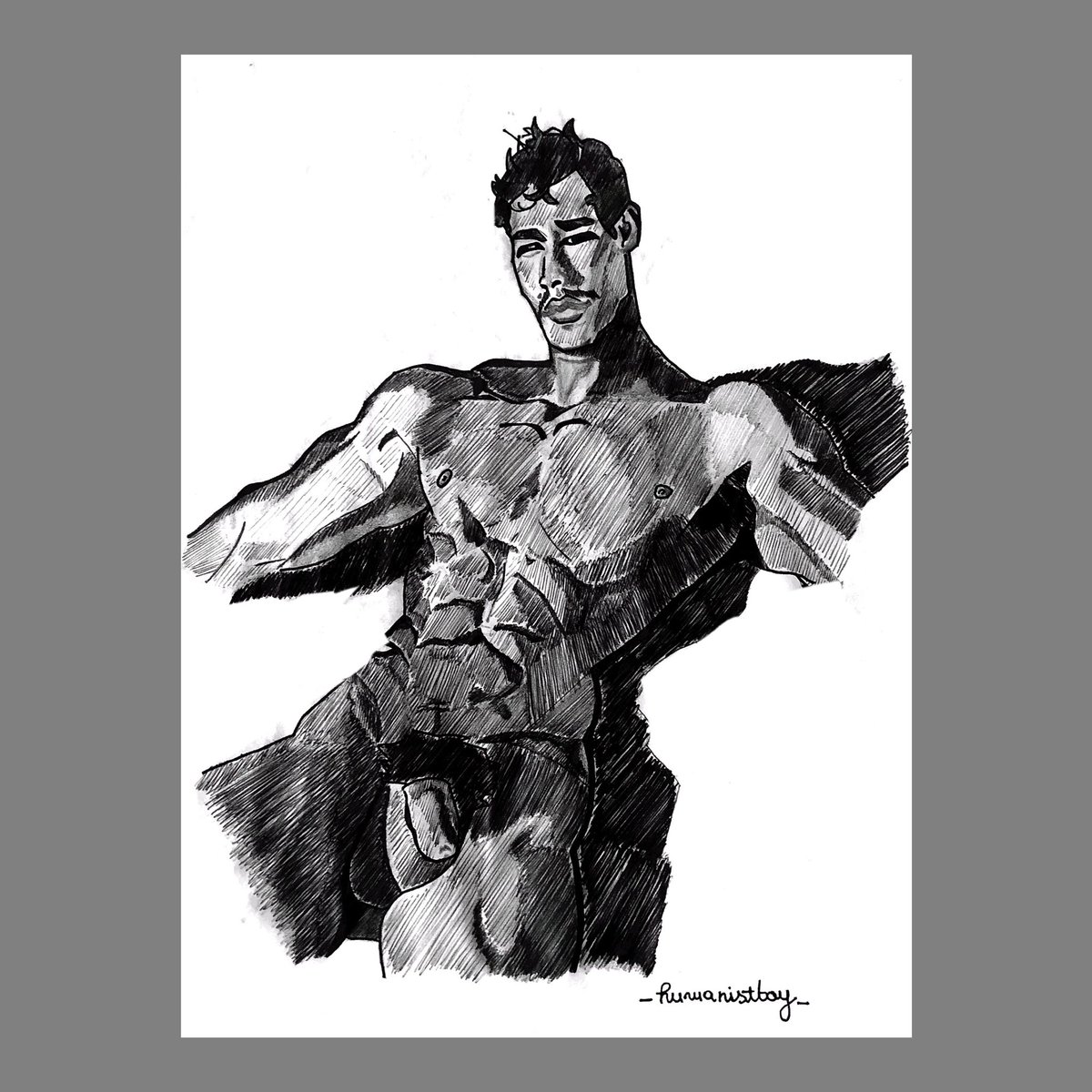 _humanistboy_'s tweet photo. Brazilian model Fernando Skinner photographed by Sasha Olsen and displayed on Yummyzine, which became one of my principal sources of inspiration lately.
#gayart #queerart #gay #queer #lgbt #gayartist #queerartist #fernandoskinner #drawing #malenude #model #lgbtart #yummyzine https://t.co/Az7rbbz6CJ