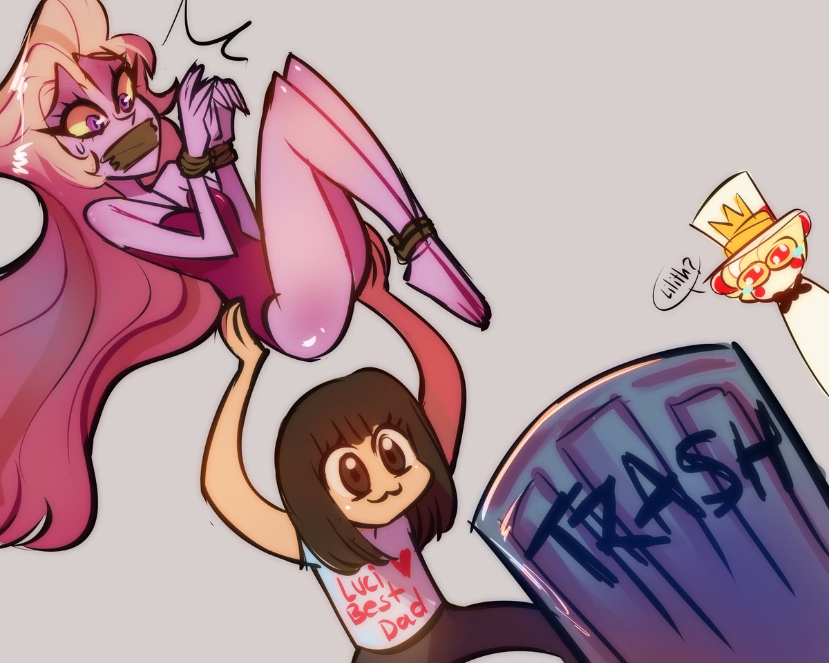 Khajeel3's tweet photo. En este perfil no se acepta a Lilith hasta que se de a conocer su versión de la historia.

#HazbinHotel #HazbinHotelLilith #HazbinHotelFanart #HazbinHotelLucifer https://t.co/F5Ui31khqL