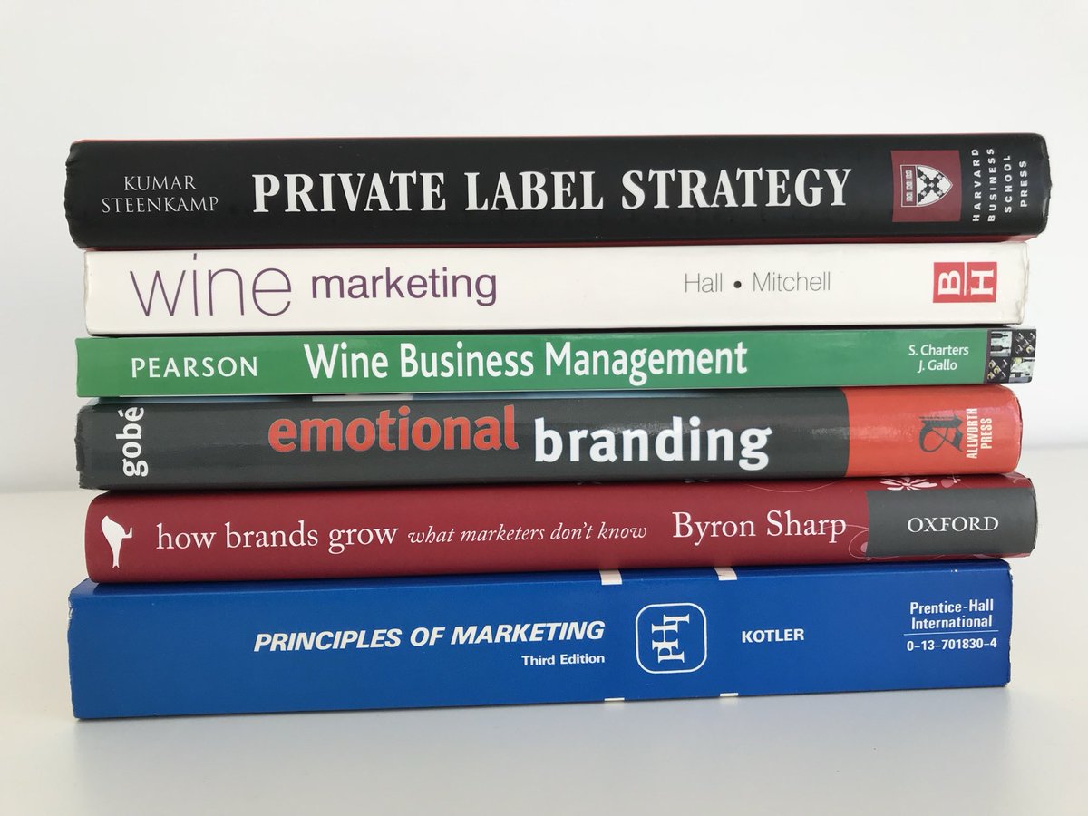 PhilipReedman's tweet photo. #WinebookoftheWeek
Not all wine books but all relate to that most neglected side of wine: business, marketing, branding and private label.  
Canon reading. 
⁦@Dutch_G⁩ ⁦@robertjoseph⁩ https://t.co/cjTMXDcdJI