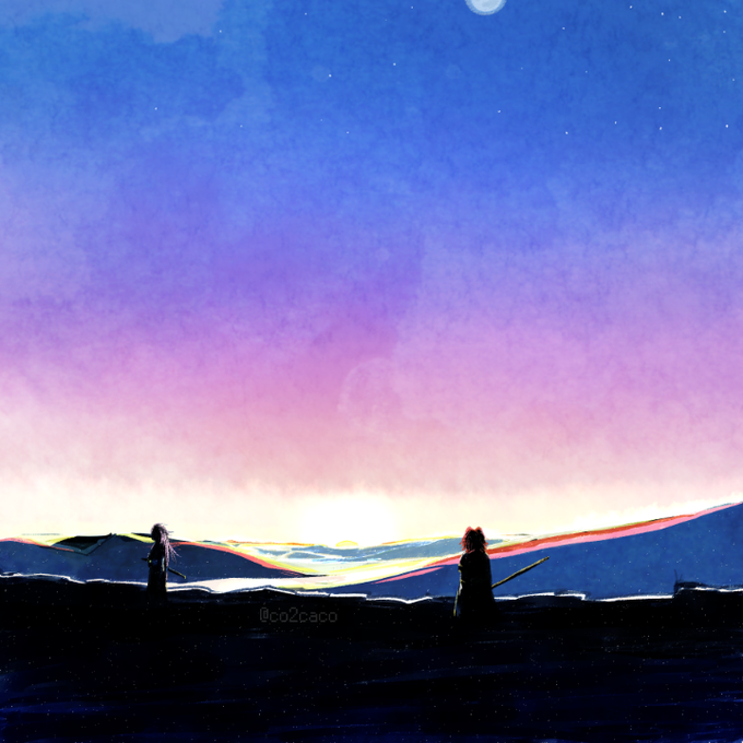 「night sky scenery」 illustration images(Latest)｜4pages