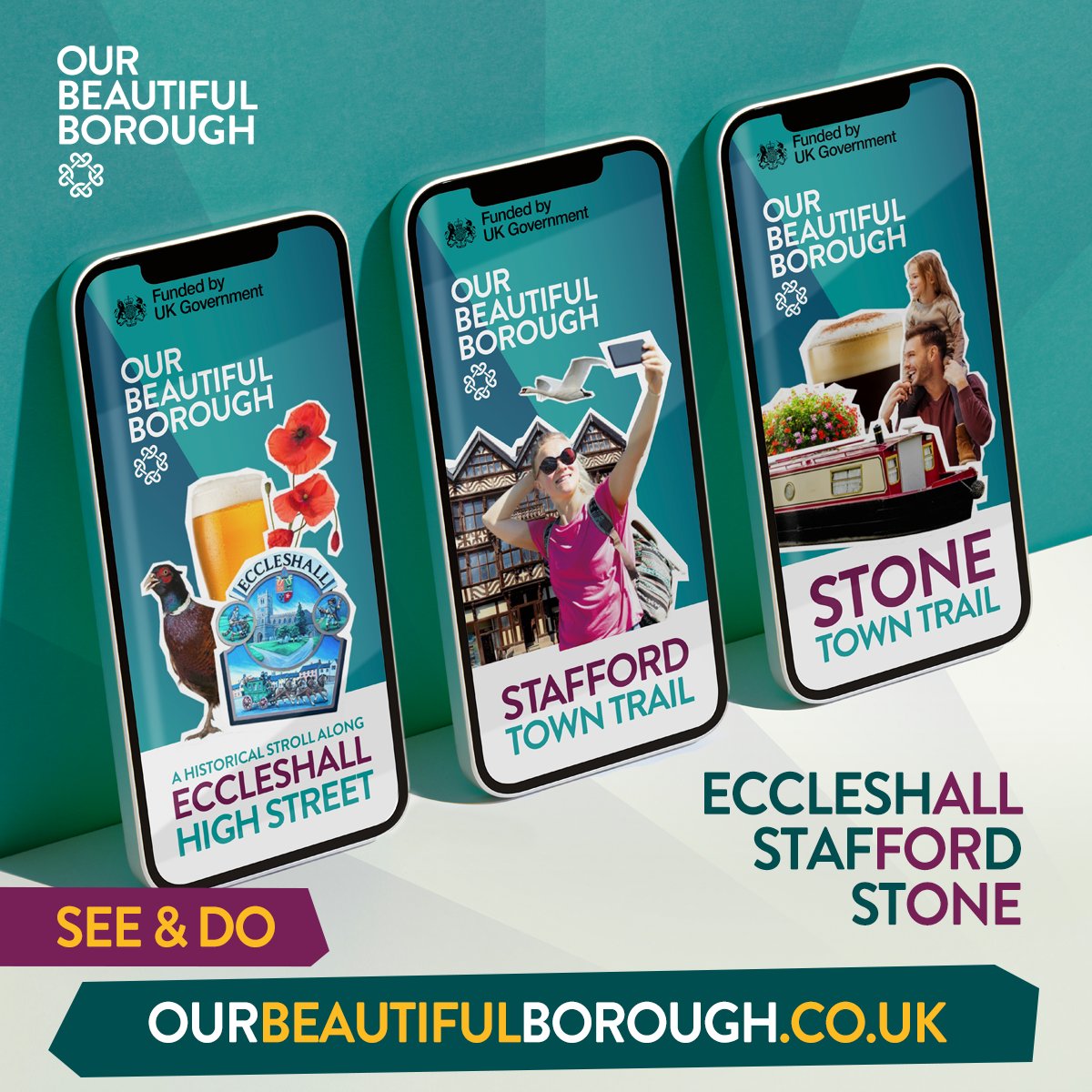 Three mobile-friendly #StaffordBorough trails can be downloaded for free! Discover the history of #Eccleshall's High Street, the period styles that shaped the County Town of #Stafford and the origins of the canal town of #Stone. Download here tinyurl.com/3j2vx3jc @EnjoyStaffs