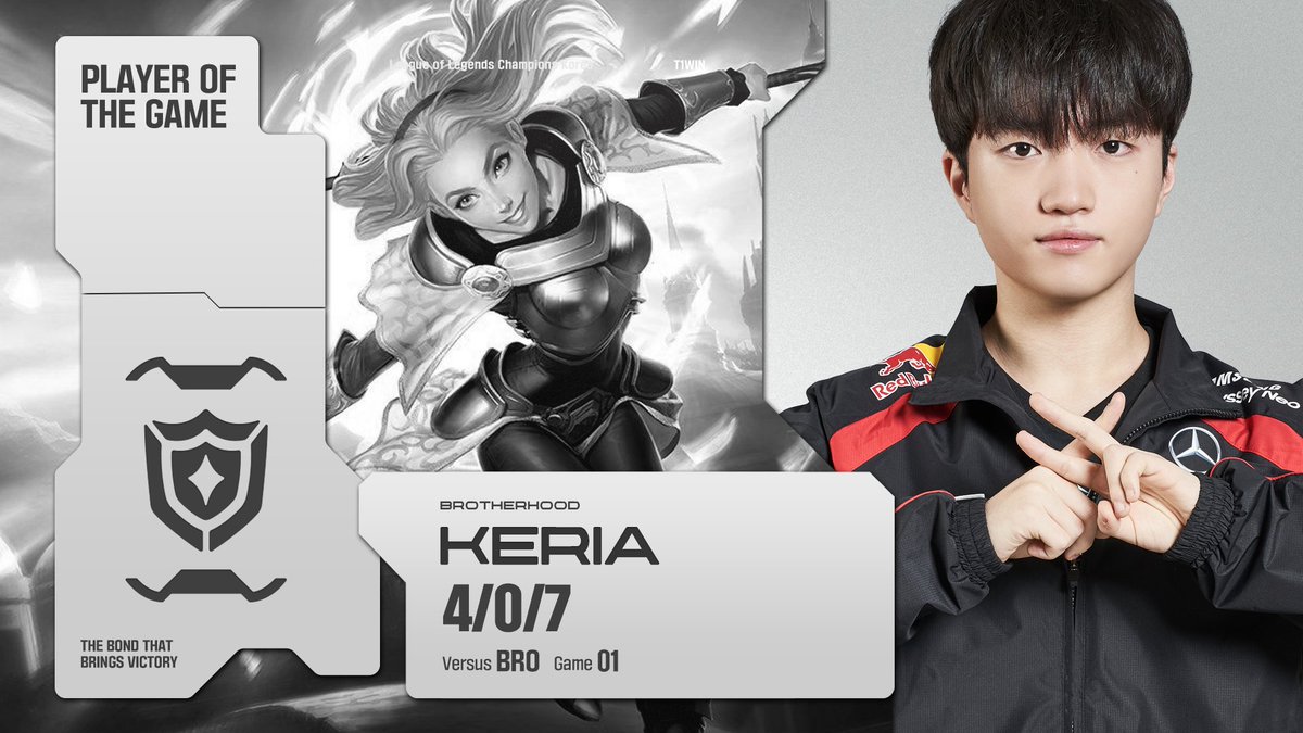 T1LoL's tweet photo. [2024 #LCK Spring R1 M6 vs BRO]

월즈 스킨을 만들지 못한 것이 슬퍼서…🙃
@T1Keria선수가 럭스로 오늘의 첫 POG를 차지합니다!

I wanted to make a Worlds Lux skin!!!🙃
‘Keria’ is the first POG of today’s match.

#T1WIN #T1Fighting https://t.co/1WfELCkXNn