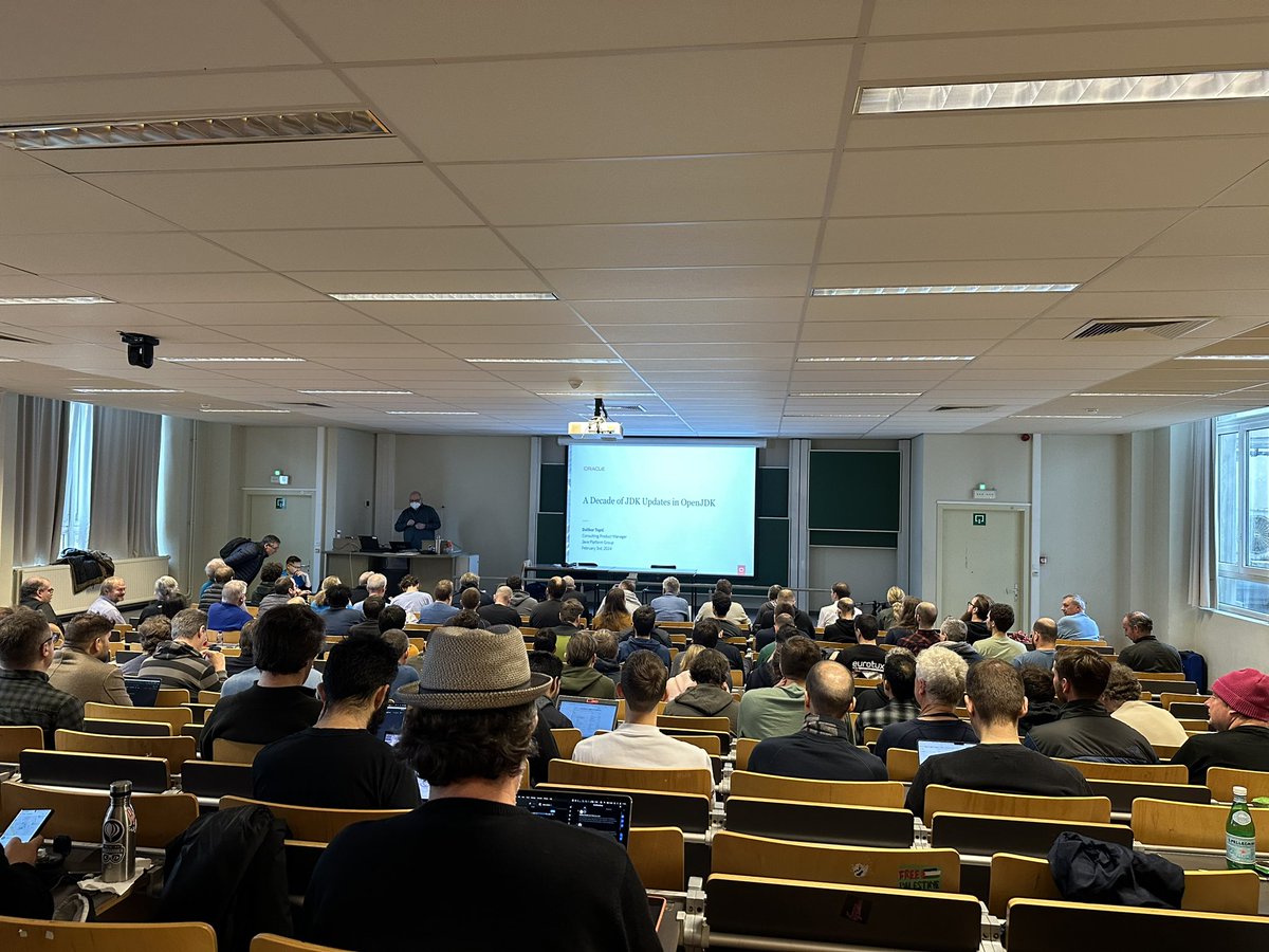 AERO (@aero_project_eu) on Twitter photo Hello from <a href="/fosdem/">FOSDEM @fosdem@fosstodon.org</a>! We are in the free #Java room! We have 2 talks from our colleagues today at the schedule <a href="/foivoszakkak/">Foivos Zakkak</a> and <a href="/thanos_str/">Thanos Stratikopoulos</a>! So exciting to see news and updates for the Java ecosystem! Hello from <a href="/fosdem/">FOSDEM @fosdem@fosstodon.org</a>! We are in the free #Java room! We have 2 talks from our colleagues today at the schedule <a href="/foivoszakkak/">Foivos Zakkak</a> and <a href="/thanos_str/">Thanos Stratikopoulos</a>! So exciting to see news and updates for the Java ecosystem!