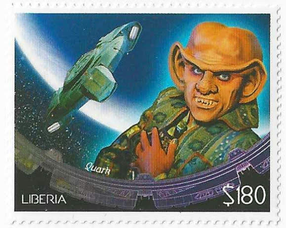 #StarTrekStamp day 746 - Quark on an unofficial Star Trek stamp from Liberia

Check out the entire collection at startrekstamps.com
#startrekstamps
 #StarTrek #philately #stamps