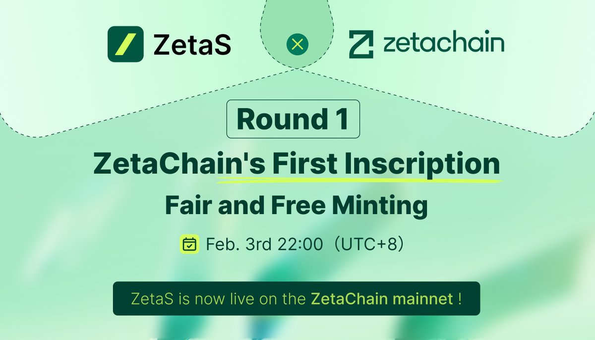 zetascription's tweet photo. 🌟🎊 Big News! The pioneering #zetas inscription from #ZetaScription is set to launch, while #ZetaS is already making waves on the @zetachain  mainnet! 🚀🌐 Join us in this exciting journey into the new era of Web3!🥳 https://t.co/9avLtSCwb4