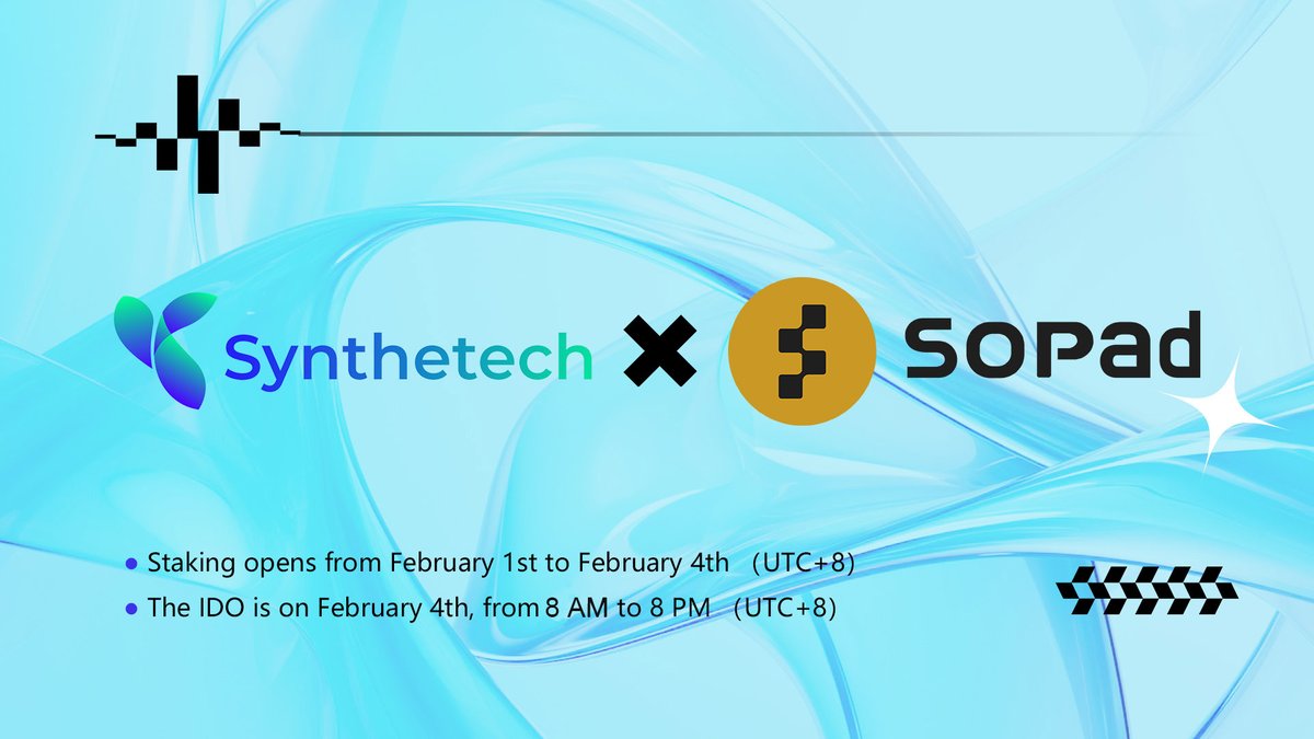 SYNK_BTC's tweet photo. 🌐 Excited to reveal #Synthetech IDO will take place on @SoPadPort3

The Social Launchpad revolutionizing project launches through the power of Port3 Network! 🚀 SoPad enhances your launch with unparalleled data-driven strategies.

👉 Link: https://t.co/jGEW4bgJBj
#IDO #ETH #BRC https://t.co/viVQouKfiX