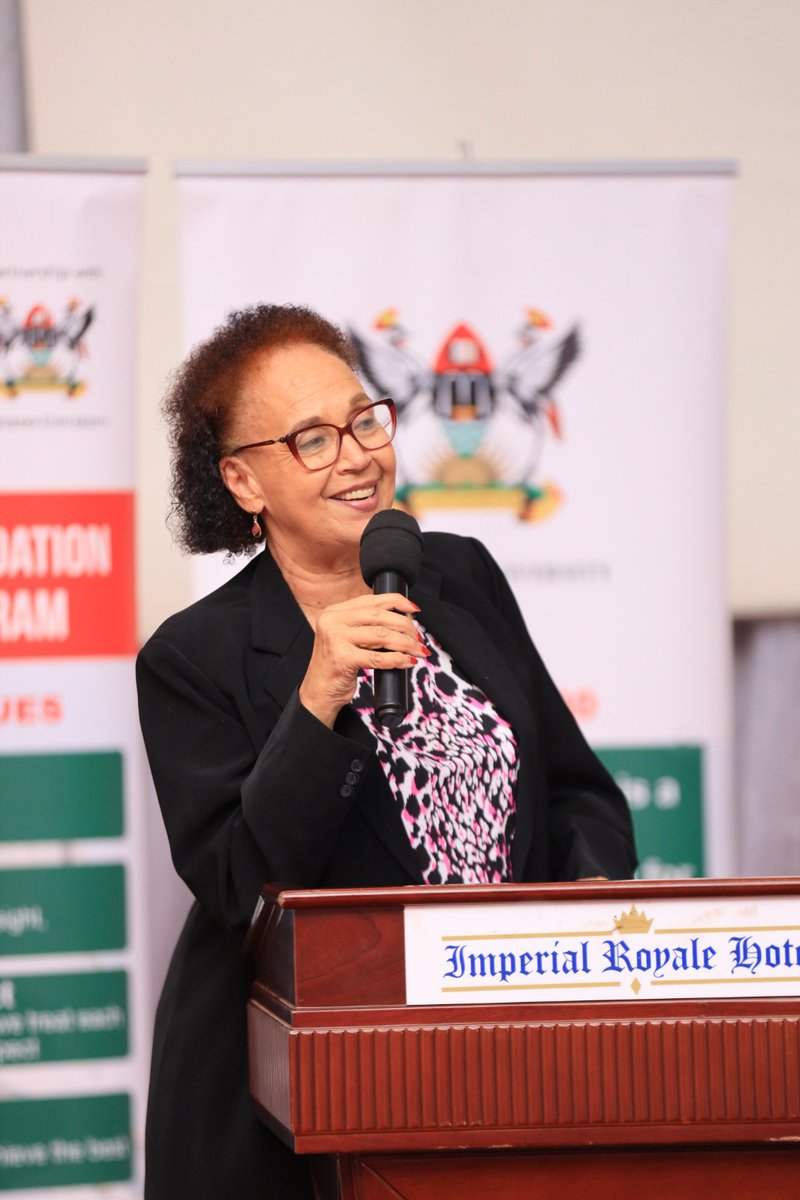 MCFMakerere's tweet photo. Yesterday, we had the privilege of welcoming Professor @KigoziMaggie, the Board Chairperson of @MakEndowmentFnd, as the chief guest at our #Mak74thGrad #MCFScholars Graduation party hosted by the Vice Chancellor @Makerere, @ProfNawangwe, at Imperial Royale Hotel. https://t.co/MPDWUEuiOj