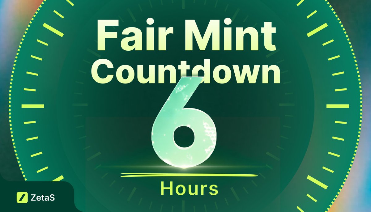 zetascription's tweet photo. ⏰ The countdown is on! Only 6 hours left until the #zetas inscription mint event begins! 🚀
#ZetaChain #BTC #brc20 #zrc20 https://t.co/a4ejVp9zvB