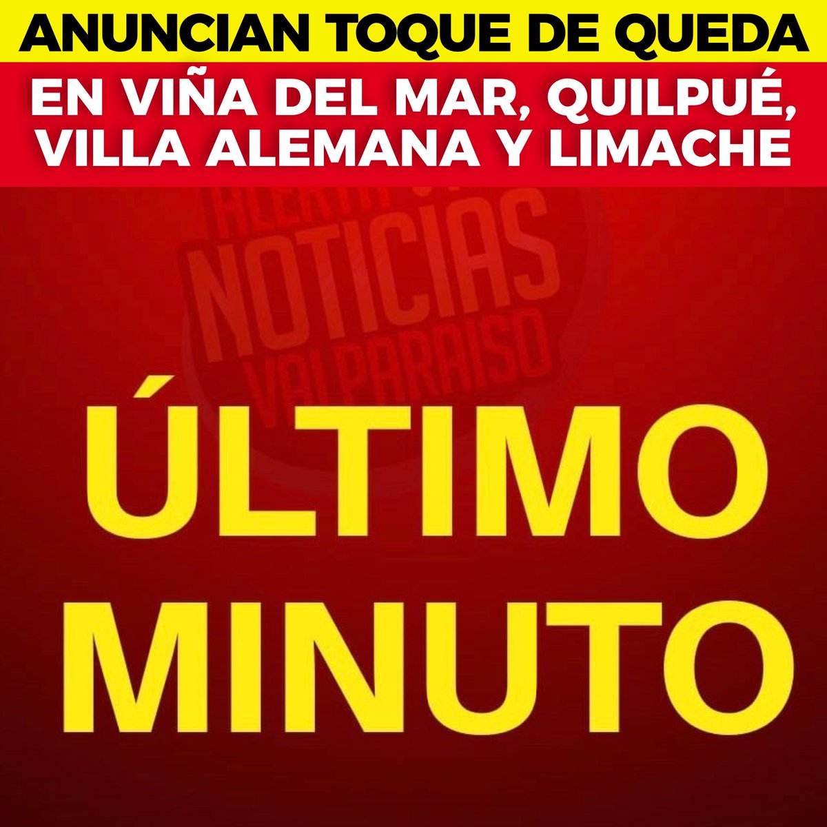 AlertaNoticiasV's tweet photo. La ministra del Interior, Carolina Tohá, informó que entre las 08:00 y las 12:00 horas de este sábado habrá toque de queda en las comunas de Viña del Mar, Quilpué, Villa Alemana y Limache. https://t.co/DsP7tRBOVk